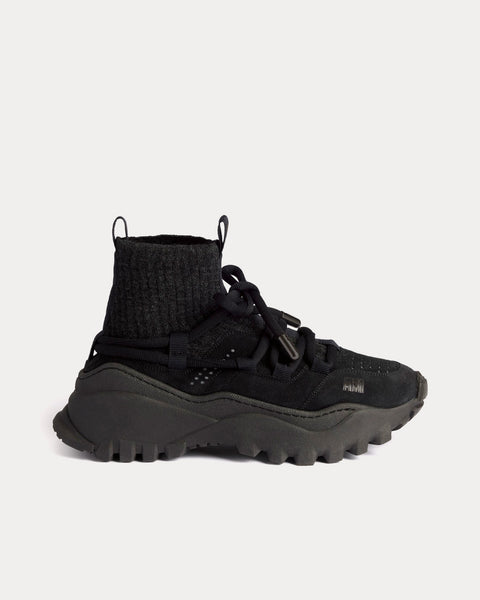 Otto Black Mid Top Sneakers