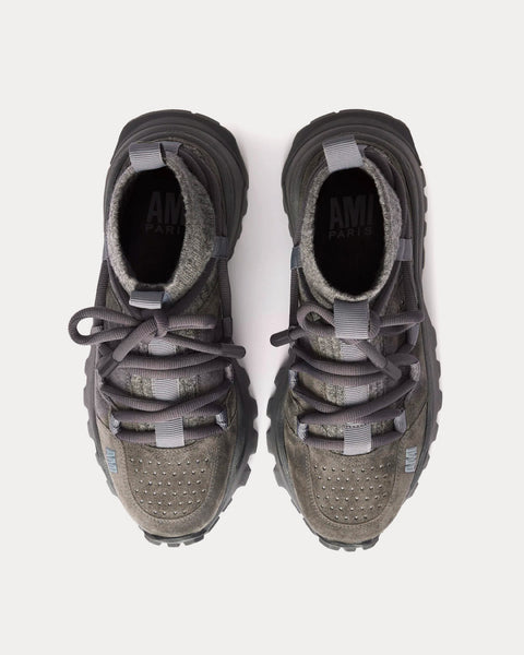 Otto Grey Mid Top Sneakers