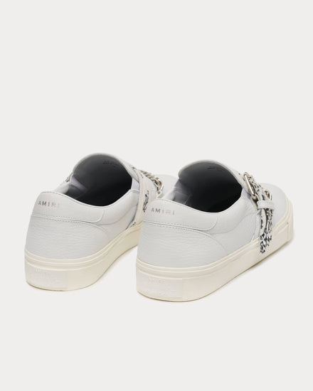 AMIRI Bandana Chain White Slip On Sneakers - 4