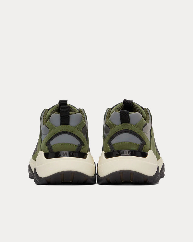 AMIRI Bone Runner Olive / Black Low Top Sneakers - 3