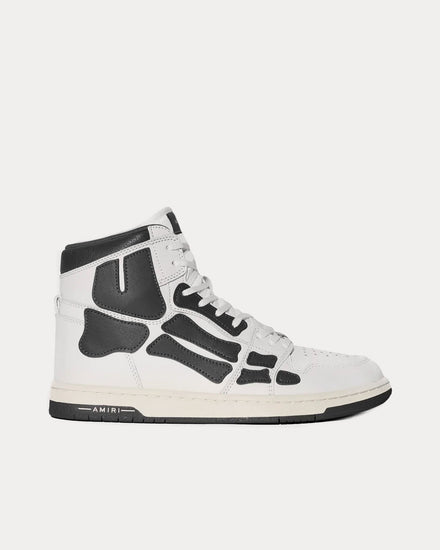 AMIRI Skel-Top Hi White / Black High Top Sneakers - 1