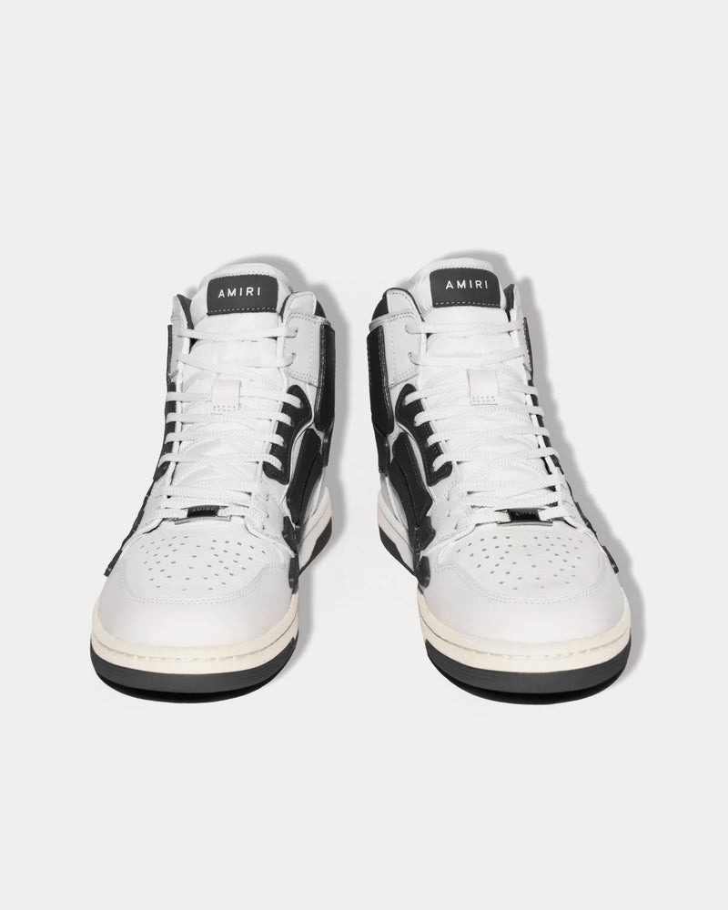 AMIRI Skel-Top Hi White / Black High Top Sneakers - 2
