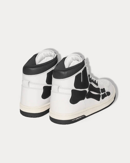 AMIRI Skel-Top Hi White / Black High Top Sneakers - 4