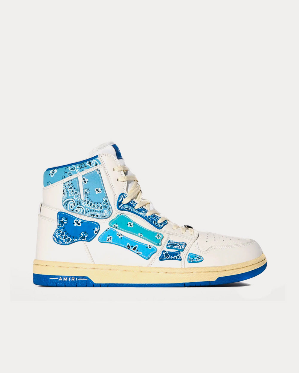 AMIRI Men's Skel-Top Hi Bandana Blue High Top Sneakers & Trainers