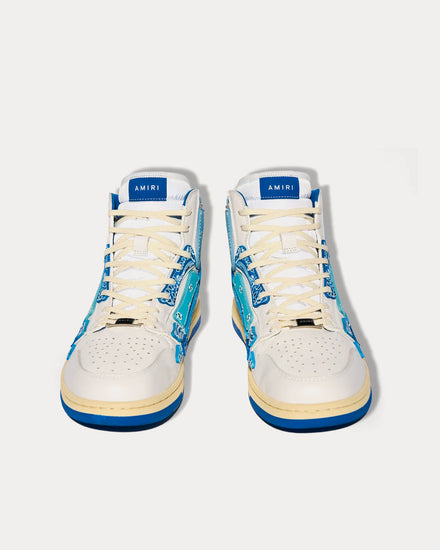AMIRI Skel-Top Hi Bandana Blue High Top Sneakers - 2