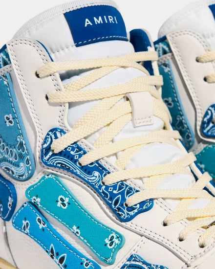 AMIRI Men's Skel-Top Hi Bandana Blue High Top Sneakers