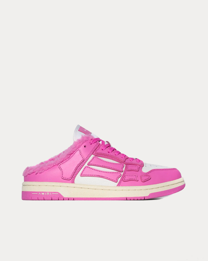 AMIRI Skel Top Shearling Mule Pink Low Top Sneakers - Sneak in Peace