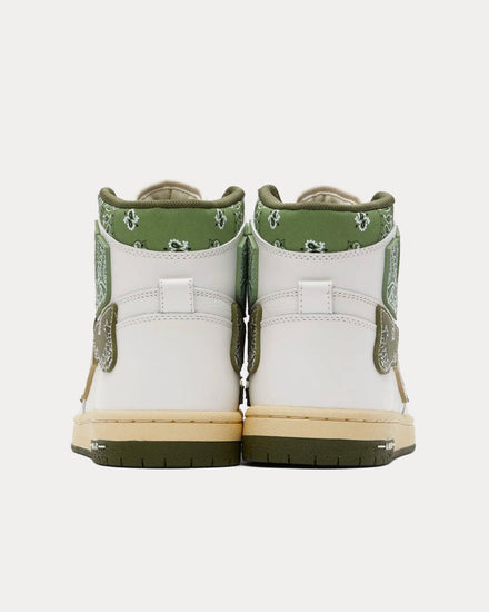 AMIRI Skel-Top Hi Bandana White / Olive High Top Sneakers - 3