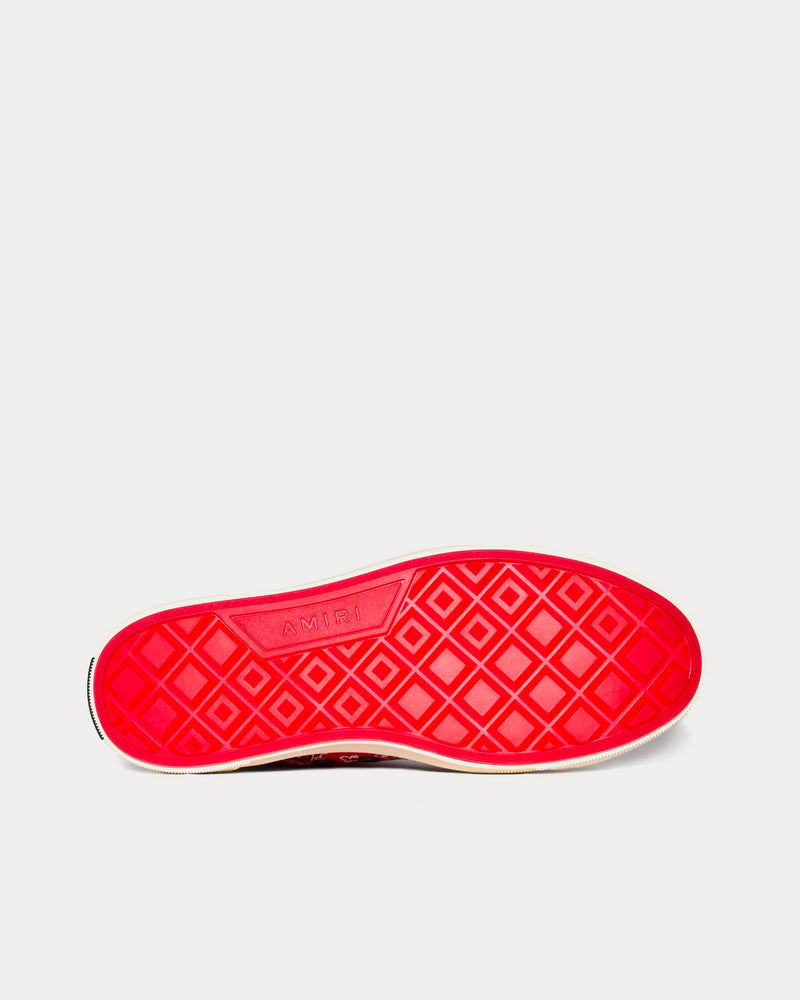 AMIRI Men's Bandana MA Logo Court Hi Red High Top Sneakers