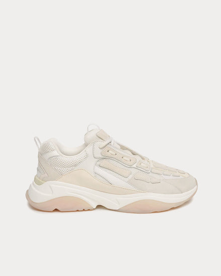 AMIRI Bone Runner Mixed White Low Top Sneakers - 1