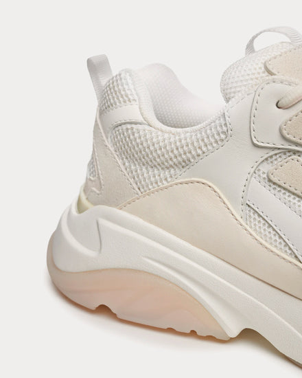 AMIRI Bone Runner Mixed White Low Top Sneakers - 6