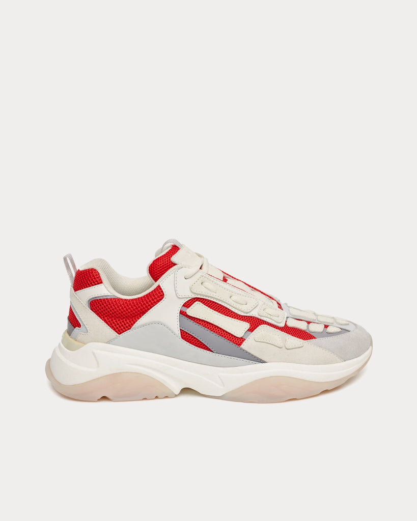 AMIRI Bone Runner Red / White Low Top Sneakers - Sneak in Peace