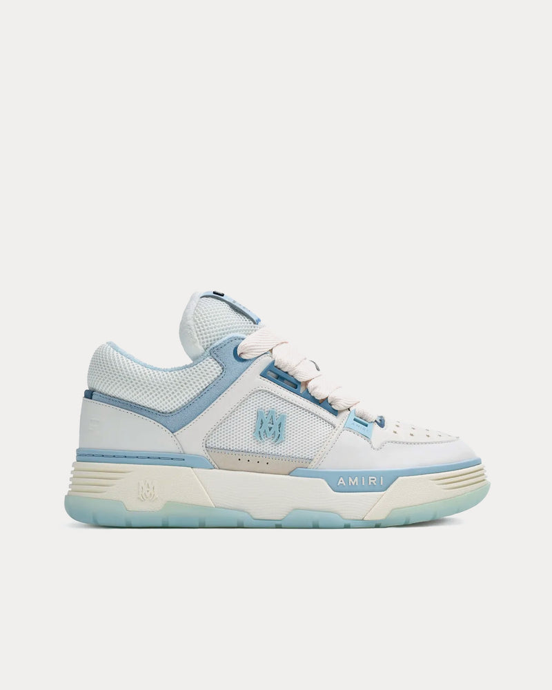 AMIRI MA-1 White / Blue Low Top Sneakers - 1