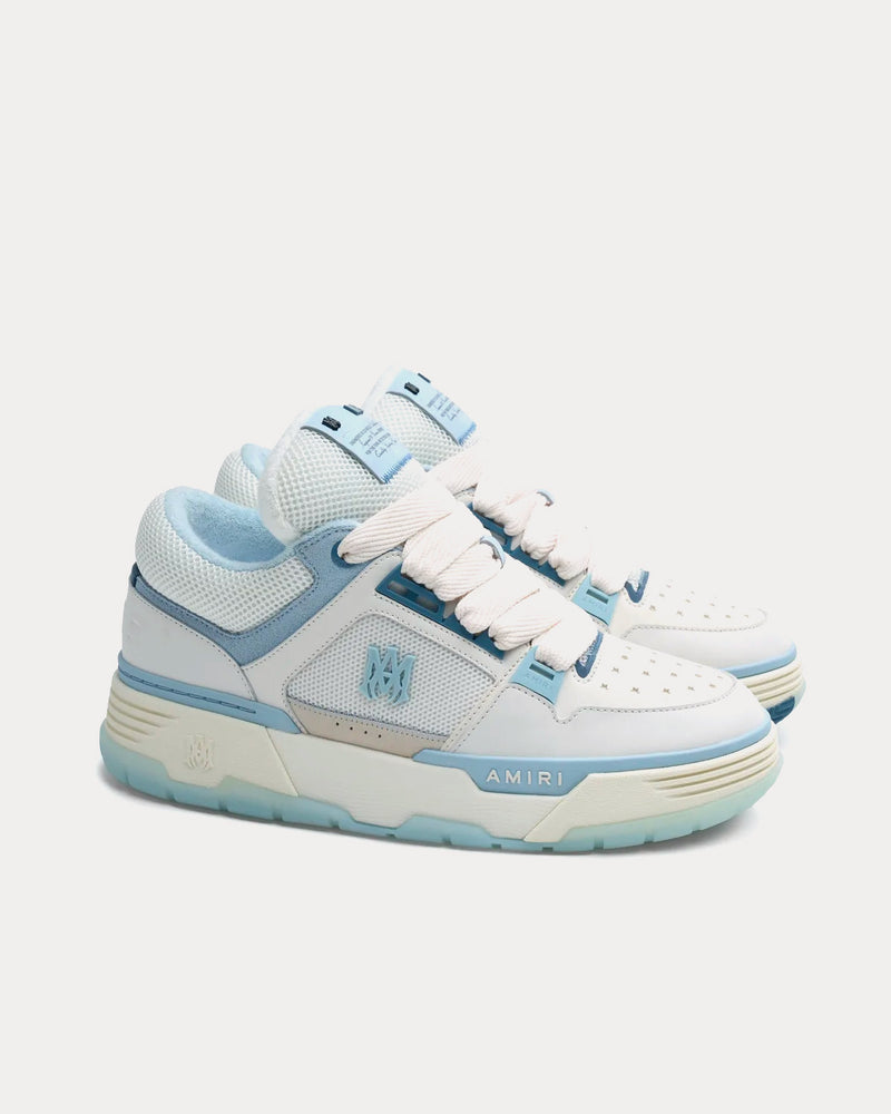 AMIRI MA-1 White / Blue Low Top Sneakers - 2