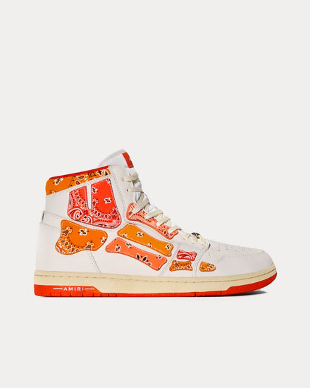 AMIRI Skel Top Bandana Orange High Top Sneakers - 1