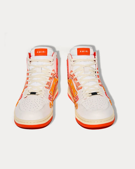 AMIRI Skel Top Bandana Orange High Top Sneakers - 2