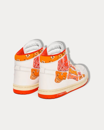 AMIRI Skel Top Bandana Orange High Top Sneakers - 3