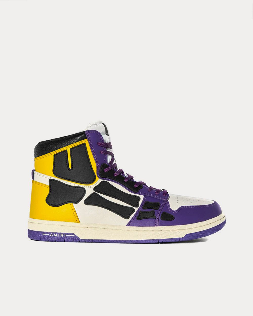 AMIRI Men's Skel Top Purple / Gold High Top Sneakers