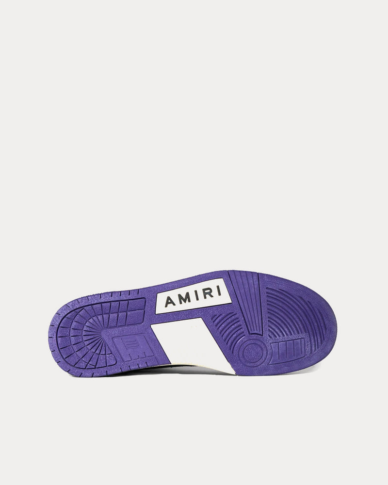 AMIRI Skel Top Purple / Gold High Top Sneakers - 4
