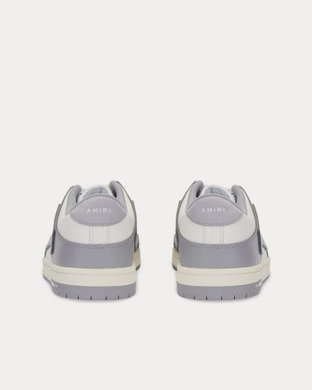 AMIRI Skel-Top Grey / White Low Top Sneakers - 4