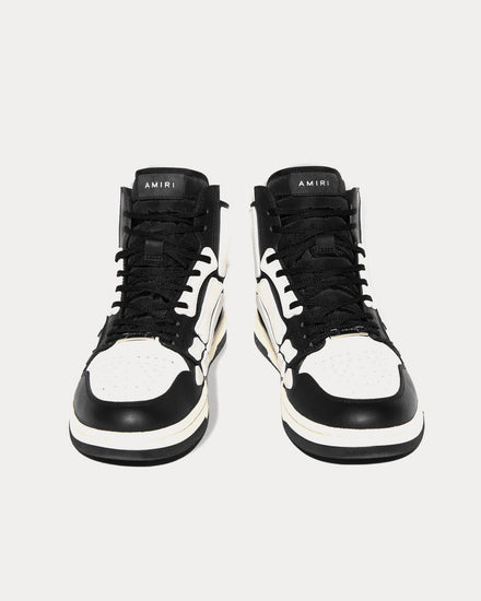 AMIRI Skel-Top Hi Black / White High Top Sneakers - 2