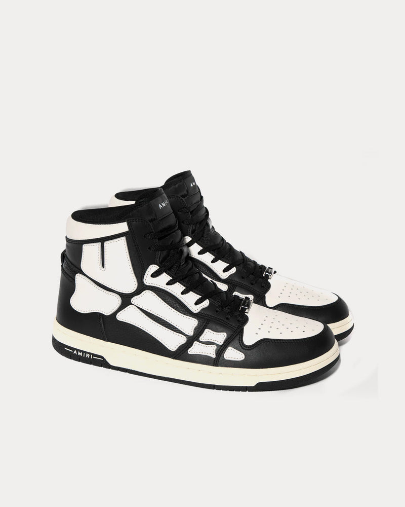AMIRI Skel-Top Hi Black / White High Top Sneakers - 3