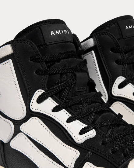 AMIRI Skel-Top Hi Black / White High Top Sneakers - 6