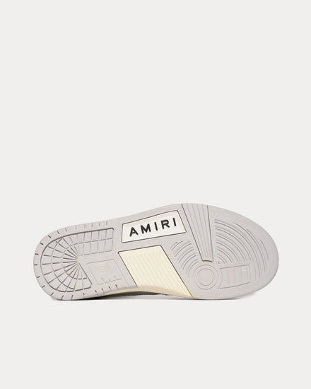 AMIRI Skel Top Hi Grey / White High Top Sneakers - 5