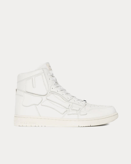 AMIRI Skel-Top Hi White High Top Sneakers - 1