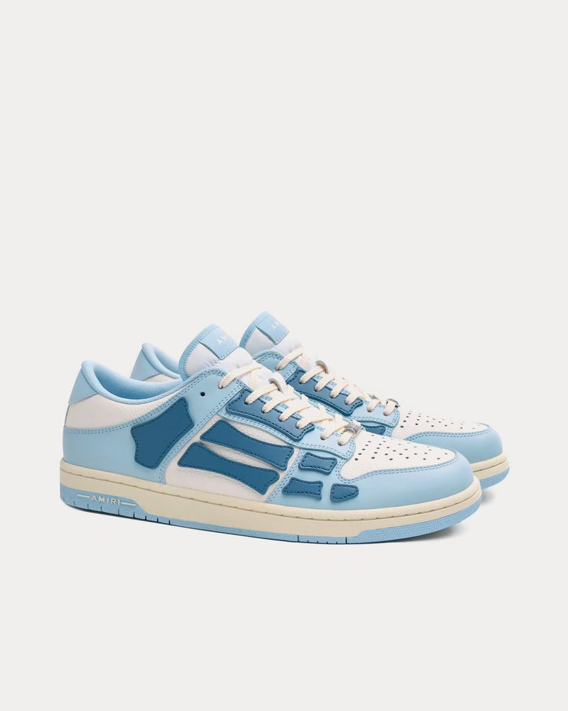 AMIRI Skel Top Baby Blue Low Top Sneakers - 3