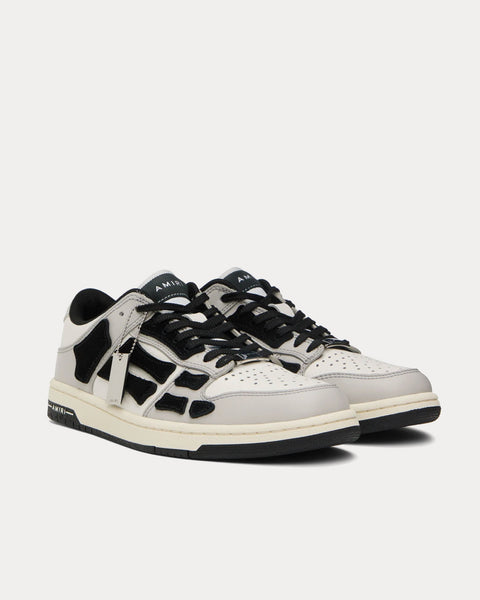 Skel-Top Grey / Black / White Low Top Sneakers