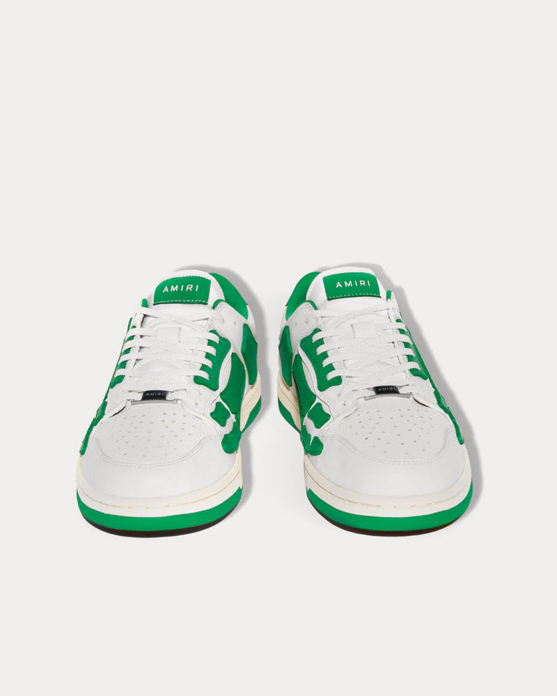 【関税込み】AMIRI ホワイト＆グリーン Skel Top Low スニーカー AMIRI Skel Top Low White Green Men's - MFS003-114 - US