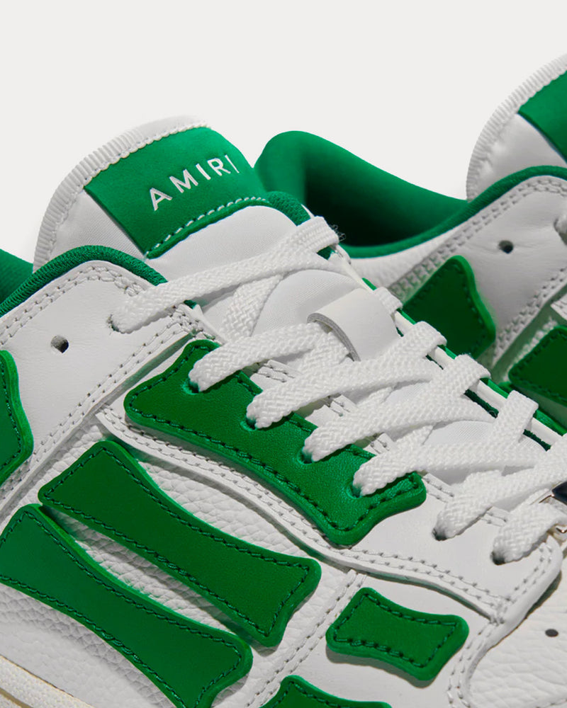 AMIRI Men's Skel Top White / Green Low Top Sneakers & Trainers