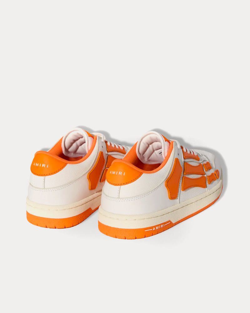 AMIRI Skel Top White / Orange Low Top Sneakers - 3