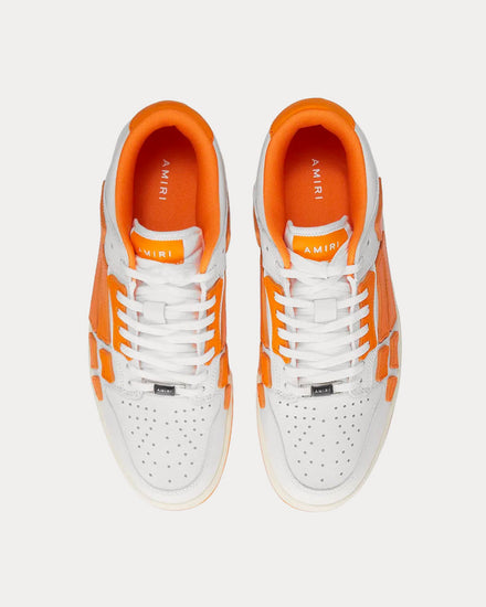 AMIRI Skel Top White / Orange Low Top Sneakers - 2