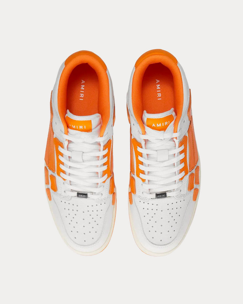 AMIRI Skel Top White / Orange Low Top Sneakers - 2