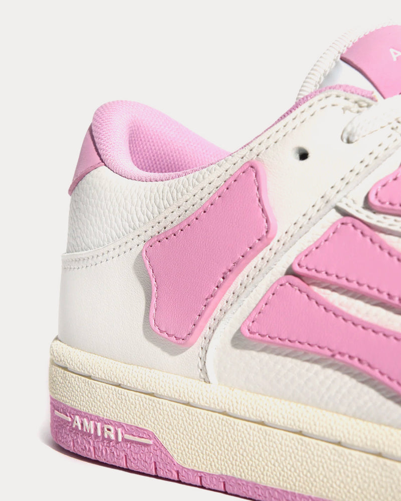 【関税込み】AMIRI ピンク＆ホワイト Skel-Top Low スニーカー WOMEN- WOMEN'S SKEL-TOP LOW - PINK | AMIRI