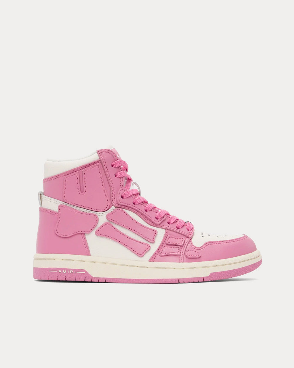 Skel-Top Hi White / Pink High Top Sneakers