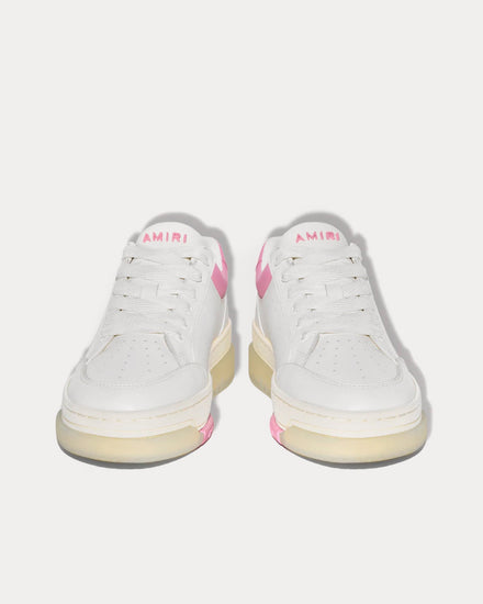 AMIRI Stadium Low White / Pink Low Top Sneakers - 2