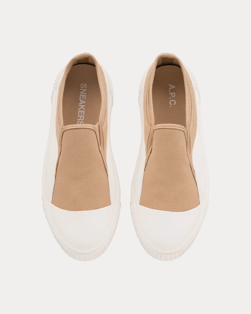 A.P.C. Iggy Basse Camel Slip On Sneakers - 2