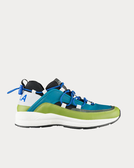 A.P.C. Little Joe Peacock Blue Low Top Sneakers - 1
