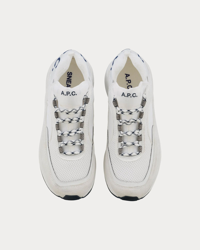 A.P.C. Run Around White Low Top Sneakers - 3