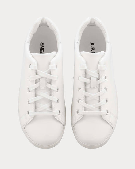 A.P.C. Julietta Minimal White Low Top Sneakers - 3