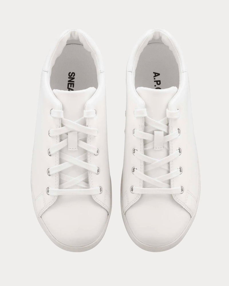A.P.C. Julietta Minimal White Low Top Sneakers - 3
