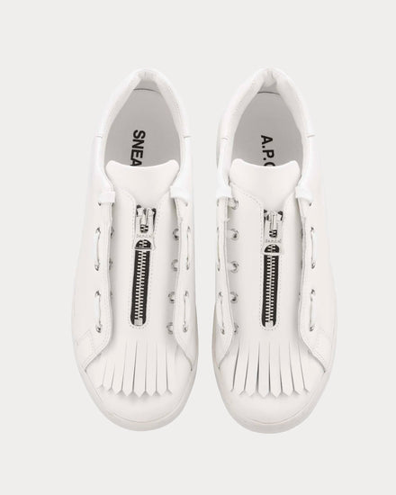 A.P.C. Julietta Minimal White Low Top Sneakers - 4