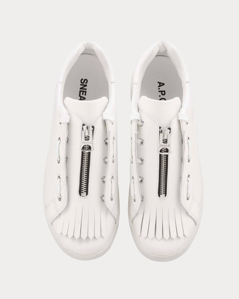 A.P.C. Julietta Minimal White Low Top Sneakers - 4