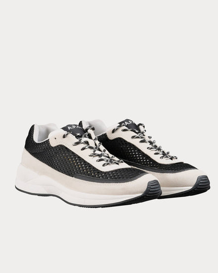 A.P.C. Spencer White & Black Running Trainers - 3