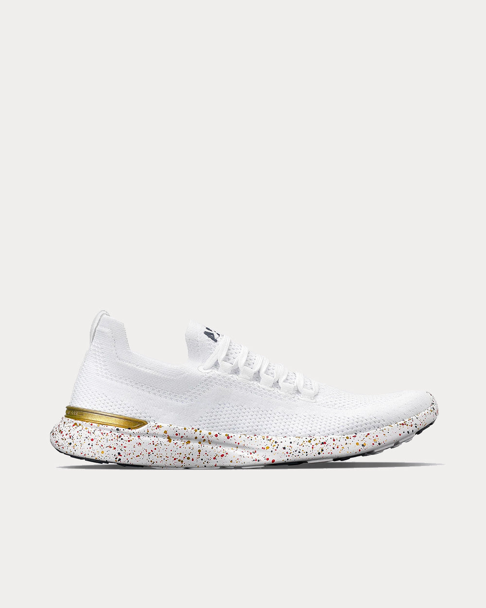 Athletic Propulsion Labs TechLoom Breeze White Gold Speckle Running Shoes Sneak in Peace