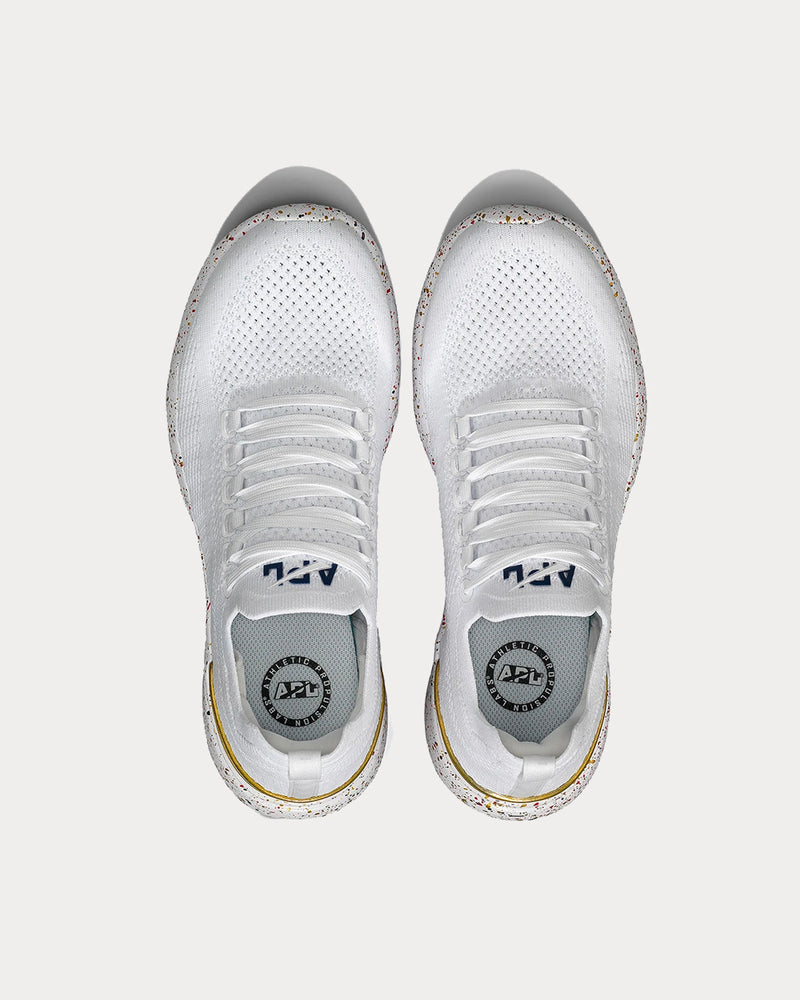 Athletic Propulsion Labs TechLoom Breeze White / Gold / Speckle Running Shoes - 2