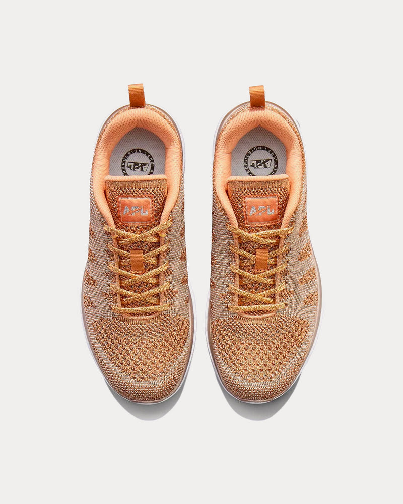 Athletic Propulsion Labs TechLoom Pro Rose Gold / Metallic Silver / White Running Shoes - 2